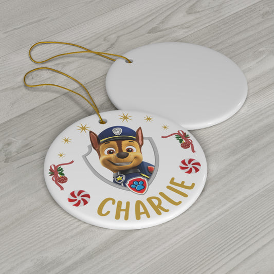 Personalized Paw Patrol Ornament